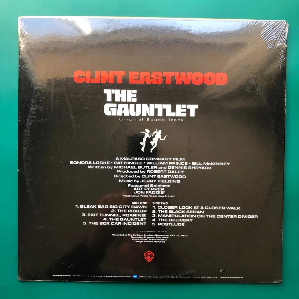Jerry Fielding THE GAUNTLET Jazz Funk Film Soundtrack LP Clint Eastwood M SEALED - Image 2 of 4