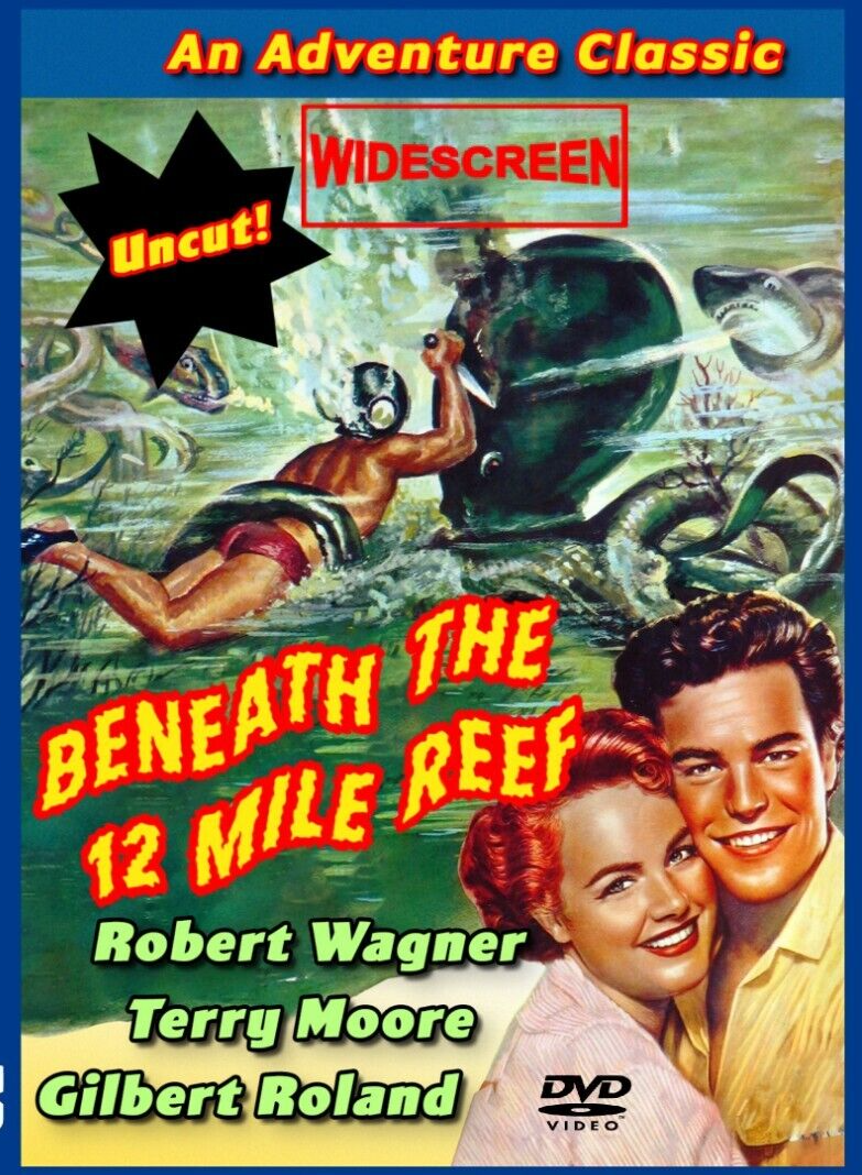 Beneath The 12-Mile Reef WIDESCREEN HD-DVD Robert Wagner Classic in Color