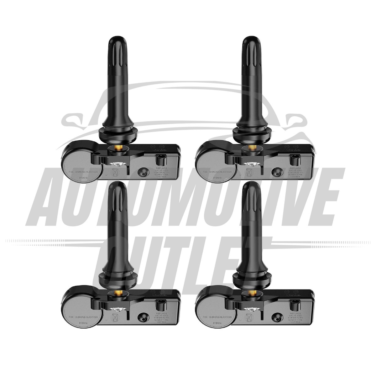 4-Pack Pre-Programmed TPMS Sensors For Chevy GMC – 315MHz, Replaces 13581558 & More
