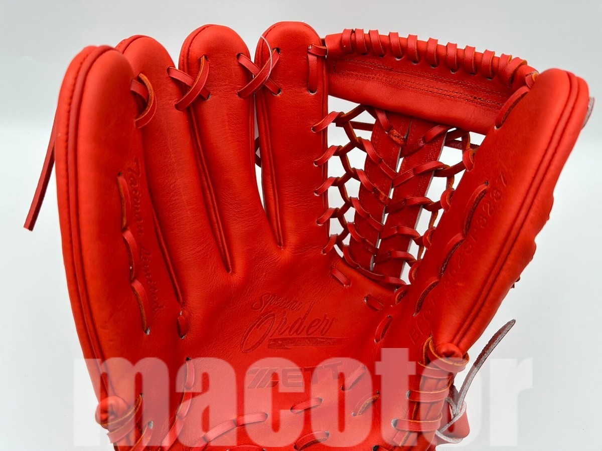Guanto Da Baseball ZETT Pro Order 13 Pollici - Esterno Puro Oro - RHT - Edizione Limitata NPB