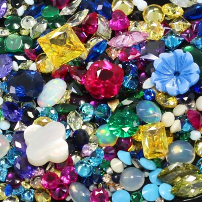 Natural Certified Sapphire Ruby Turquoise Emerald Amethyst Rhodolite 123 Pc Gems