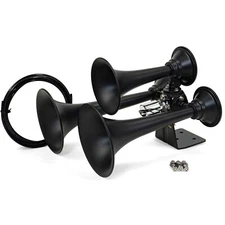 HornBlasters Rhino 3-Chime Stealth Black Train Horn - 12 Volt