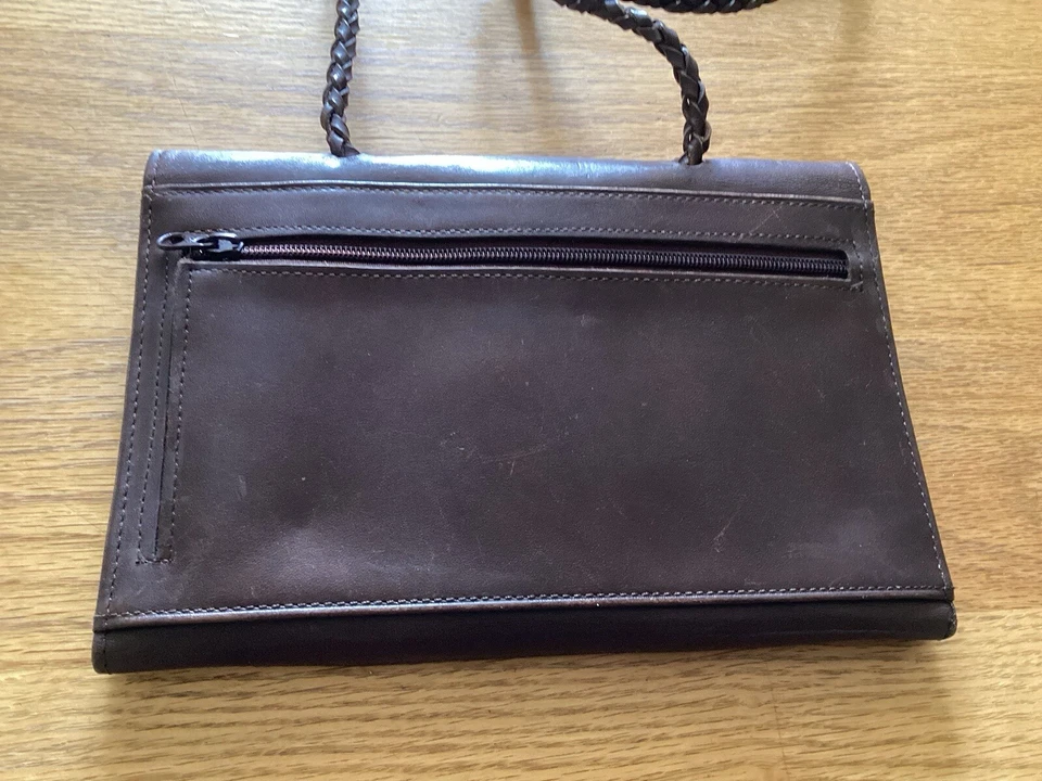 L L Bean Kilim And Leather Organizer Crossbody Wallet Bag - Image 4 of 4