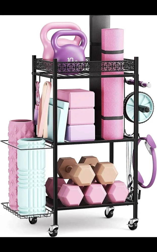 Yoga Mat Storage Rack, Home Gym Rack Holder, VOPEAK Yoga Mat Storage Rack, Home Gym Rack Holder, VOPEAK