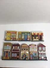 Greenbrier International Collectors Series Village Buildings Set, Wall Or Shelf