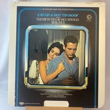 Cat On A Hot Tin Roof Starring Elizabeth Taylor 1958 CED Videodisc - Nice