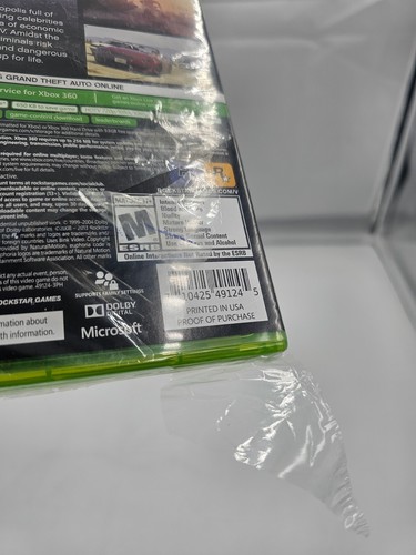 Grand Theft Auto V GTA 5 Microsoft Xbox 360 nuovo sigillato - Foto 3 di 4