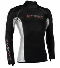 Sharkskin Men's Chillproof Long Sleeve Multi-Sport Dive Rash Guard AUXS US-S 