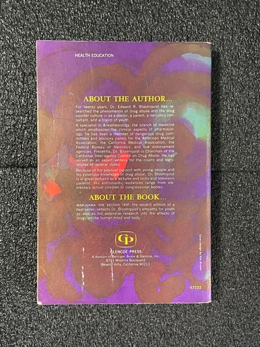 MARIJUANA Second Trip Edward Bloomquist 1972 COUNTERCULTURE DRUG CULTURE vntg pb - Picture 11 of 15