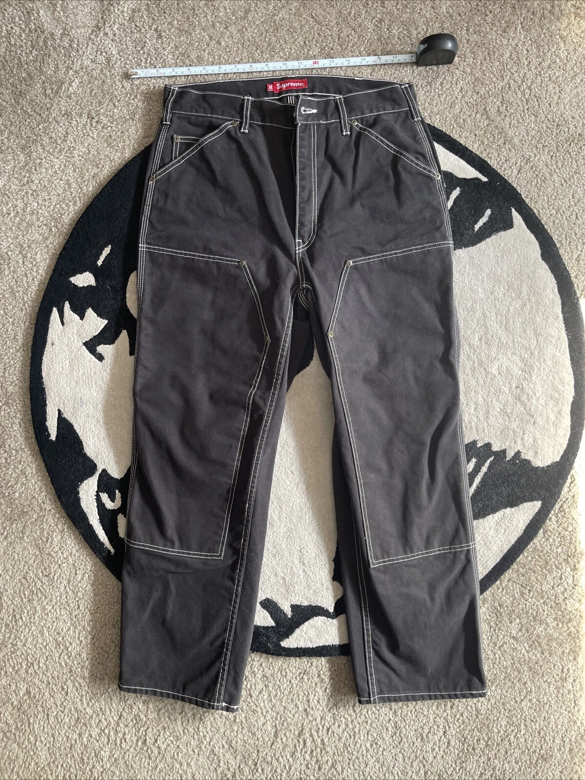 Jean noir Supreme double genoux taille 30