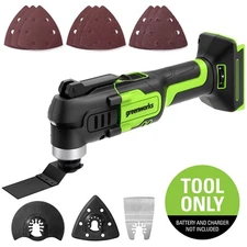 Greenworks 24V Cordless Oscillating Multi Tool with 13 Attachments - Tool Only
