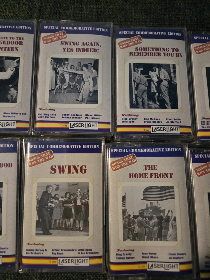 SONGS THAT WON THE WAR: VOL 1 AND VOL 2 CASSETTE TAPE SETS 10 TAPES NEW SEALED! - Image 3 of 4