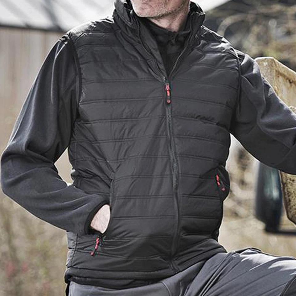 Mens Tuffstuff Elite Lightweight Ripstop Bodywarmer Thermofort Insulated Gilet - Image 3 of 4