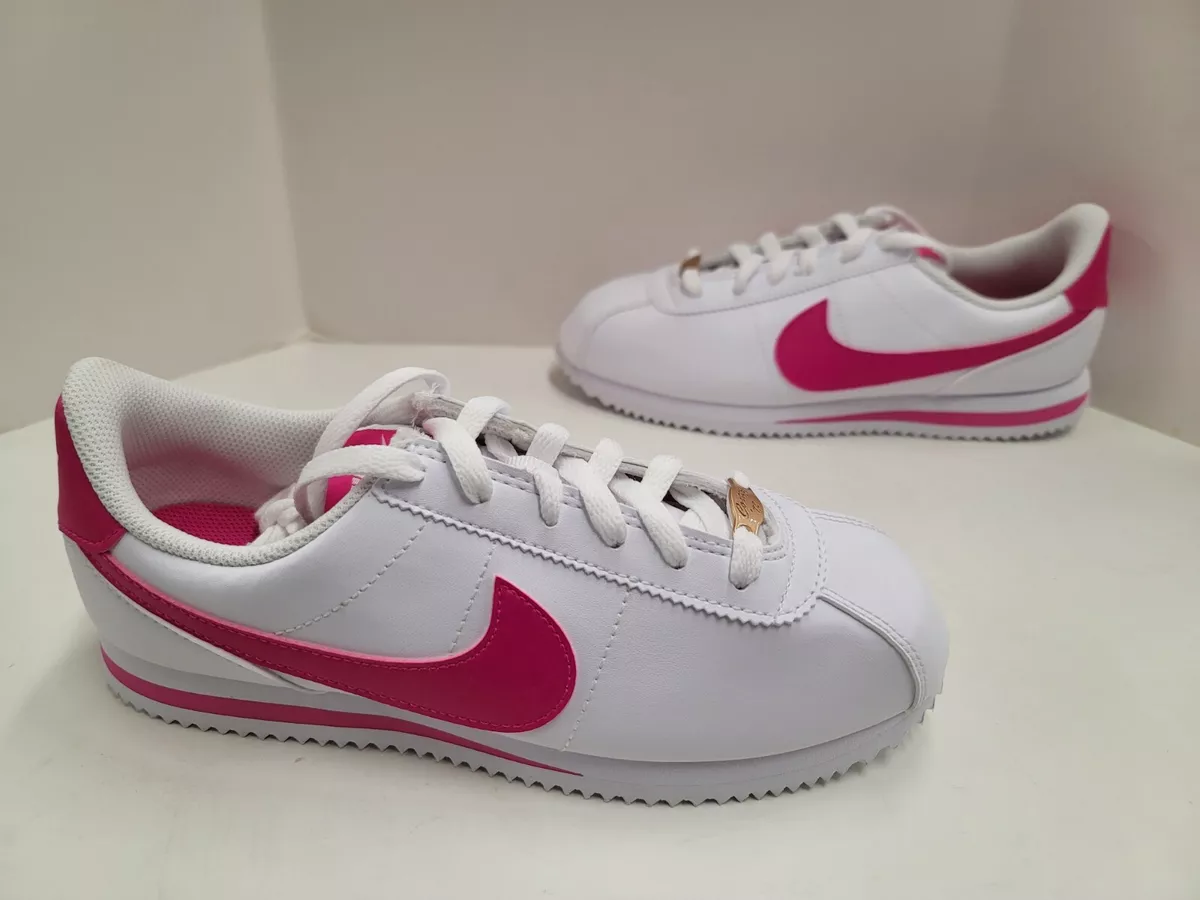 NIB Youth Nike Cortez Basic SL School) White Prime Pink 904764 |