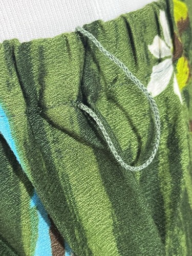 Barkcloth Vintage Skirt Bright Colors Floral Size 4 Womens - Picture 8 of 13