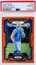 2023 Panini Donruss Optic Sam LaPorta RC Rookie Orange Wave Prizm #/60 PSA 10 💎