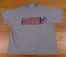 Detroit Tigers Baseball 2003 Grey T-Shirt  size X-Large Dynasty