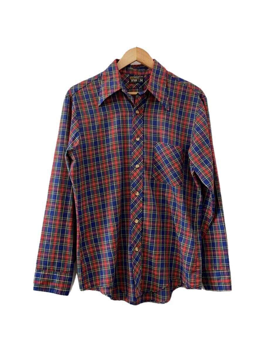 TOWN CRAFT 70s Black Tag JCPenney M Cotton Multicolor Check TOWN CRAFT 70s Black Tag JCPenney M Cotton Multicolor Check