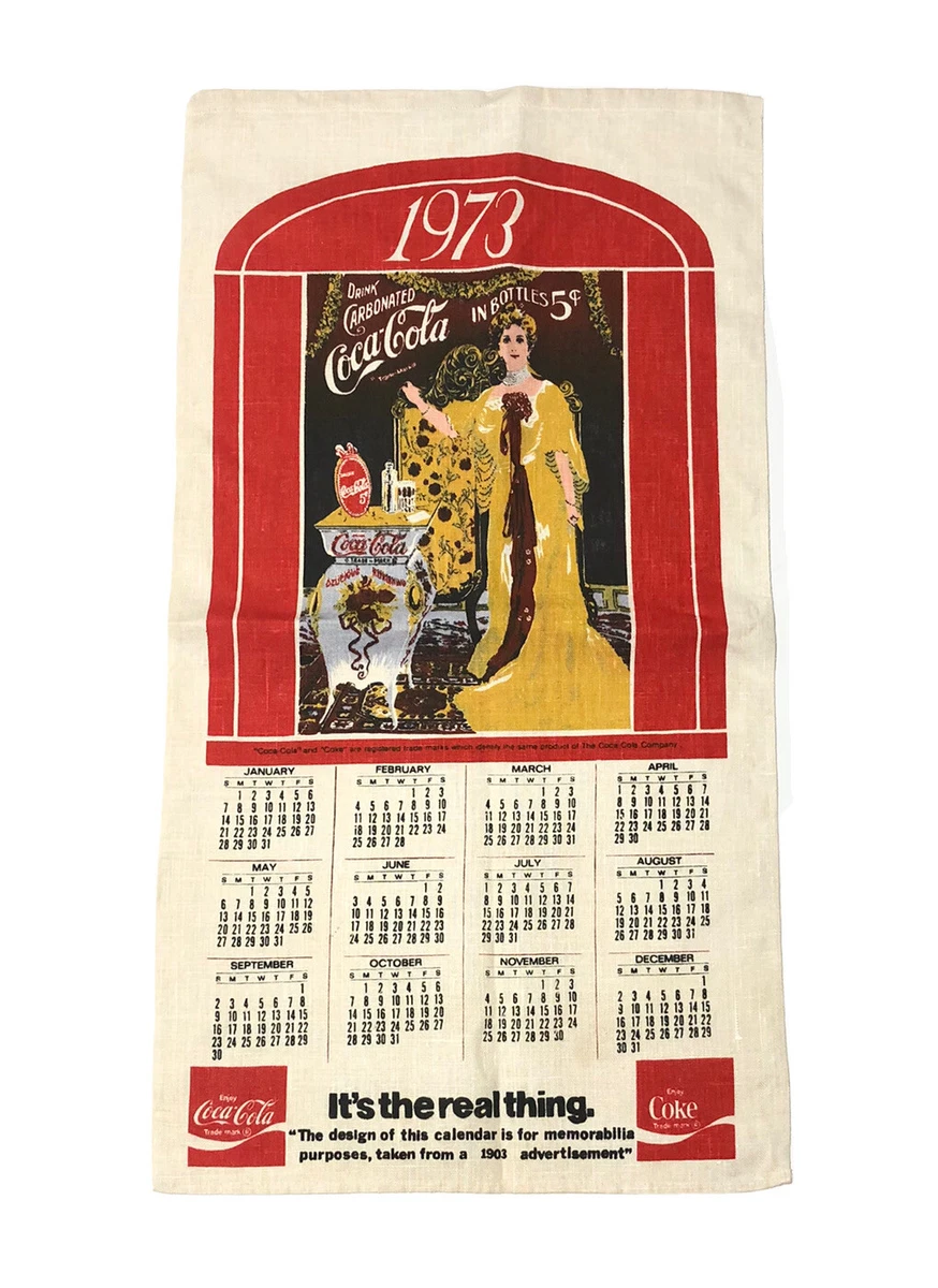 vintage-1973-coca-cola-cloth-calendar-soda-its-the-real-thing-ebay