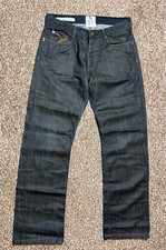 HENRI LLOYD Mens Jeans Blue Denim Straight Leg button fly  Waist 32 Leg 32