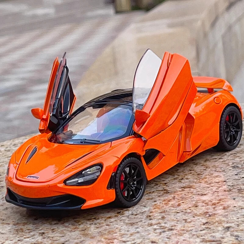 1:24 McLaren 720S Super Sportcar Sound Light Alloy Diecast Model