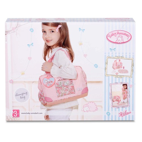 Bolso Cambiador Muñeca Baby Annabelle Rosa