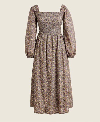 J.Crew Organic Cotton Daydream Liberty Busy Izzy Fabric Dress Size XXL