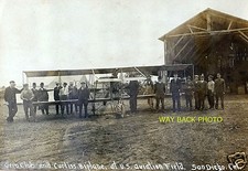 EARLY IMAGE AVIATION FIELD IN SAN DIEGO - CURTISS AIRPLANE - 4" by 6" REPRINT