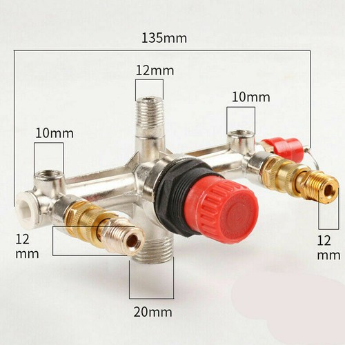 90-120PSI Air Compressor Pressure Switch Manifold Regulator Gauges PaEtp - Picture 4 of 12