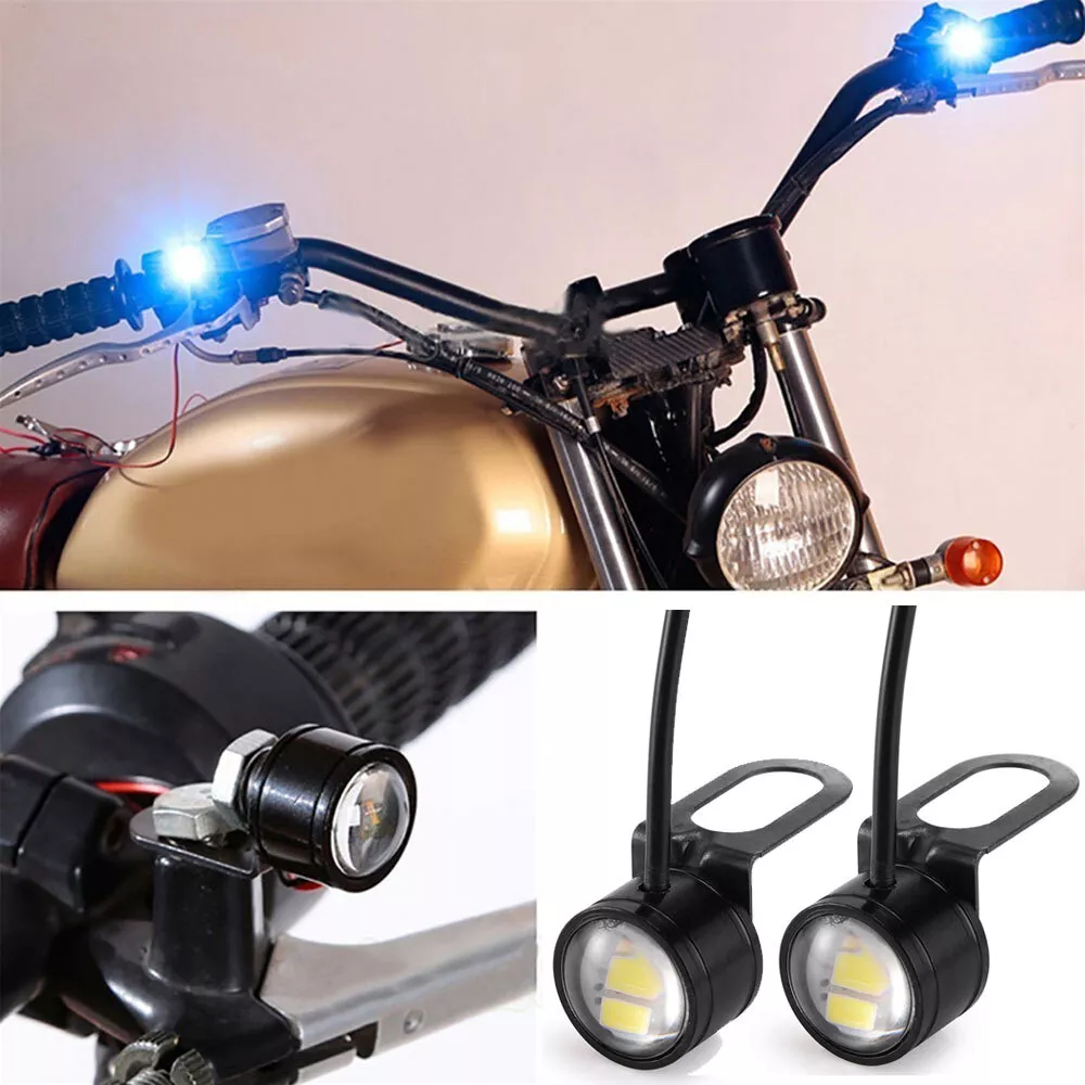 2Pcs Motorcycle Super Bright Driving Light Eagle Eye Reverse Backup Fog LED  Lamp