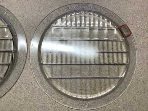 pair GLasS AUTO head lamp DILLON LENS type I. VinTaGE trUcK headLiGht 9-1/4 - Picture 5 of 12