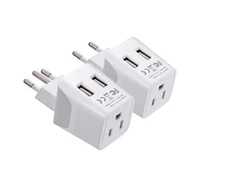 Ceptics Brazil Travel Plug Set USA Socket Input - Type C and Type N