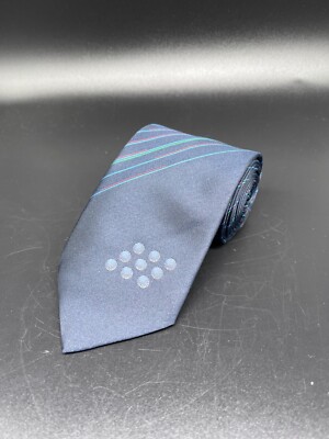 Rogers & Hamilton Herren Krawatte 141cm * 8cm Blau Gestreift #788
