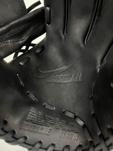 NWT Nike Alpha Huarache Elite Black Metallic Gold $225 Baseball Glove RHT 11.25" - Picture 9 of 15