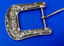 Rhinestone Covered Ariat Ranger Style Cowgirls Vintage Belt Buckle