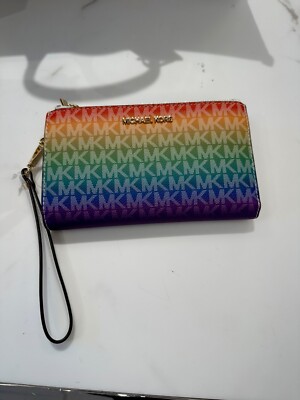 Michael Kors Women Large Fashion Double Zipper Wristlet