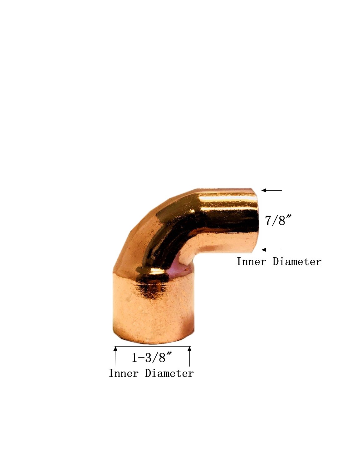 Libra Supply 1-1/4'' x 3/4'' inch 90 Degree Copper Reducing Elbow CxC, 5pcs