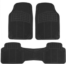 All Weather Rubber Floor Mats For Car Suv Truck - 4 Pieces Set Front Rear All Weather Rubber Floor Mats For Car Suv Truck - 4 Pieces Set Front Rear
