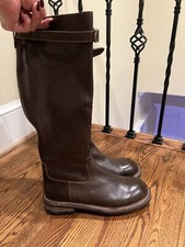 mid calf leather boots women size 10 new