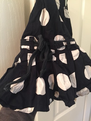 Mim Pi Girls Black White Polka Dot Cat Applique Patch Skirt Size 134 cm 9 Years - Picture 5 of 8