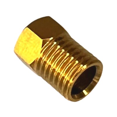 F26 Titan M8x1 Ersatz-Überwurfschraube für Formula R1 One puro Titan Gold