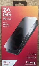 ZAGG Glass Elite Privacy Screen Protector iPhone 15 Pro Max