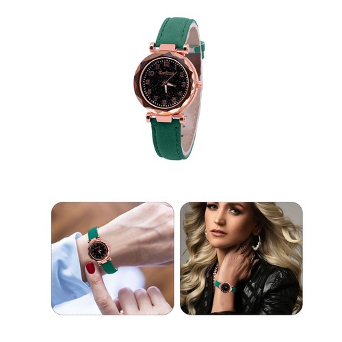 Quartz Watch Ladies Watch Digital Starry Sky Luminous Belt Watch Women's Watch - Picture 13 of 54