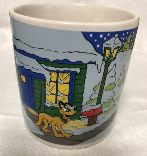 Vintage 1988 Walt Disney Aplausos Navidad 12oz. Taza de café Mickey Donald - Imagen 4 de 9