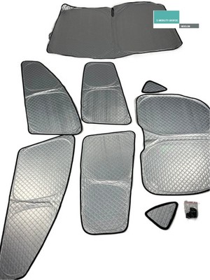 Tesla Model Y Premium Privacy Shields - Rundum Komplettpaket - 8 teiliges Set