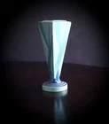 Roseville Futura Big Blue Triangle Vase #388-9