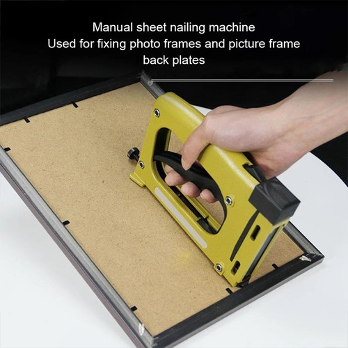 Metal Handheld Stapler Industrial Art Photo Frames Stapler Portable Nail3078 - Picture 2 of 8