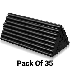 35 Pcs Hot Melt Glue Sticks Black 11 x 190mm Adhesive for Crafting DIY Project 0.19 per stick