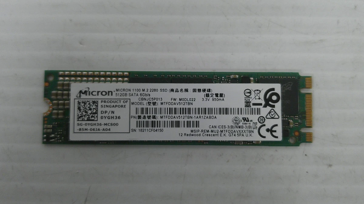 Micron SATA III 512 GB Solid State Drives for sale | eBay