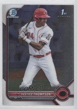 2022 Bowman Chrome Prospects Justice Thompson #BCP-59 07i7